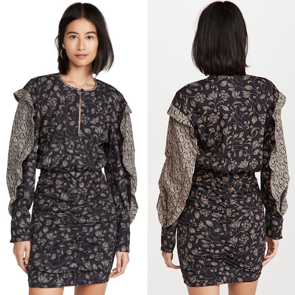 Isabel Marant Robe Lexini Dress in Black